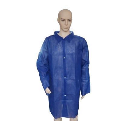 Medical Soft Disposable Lab Jackets Waterproof With Long Sleeves
