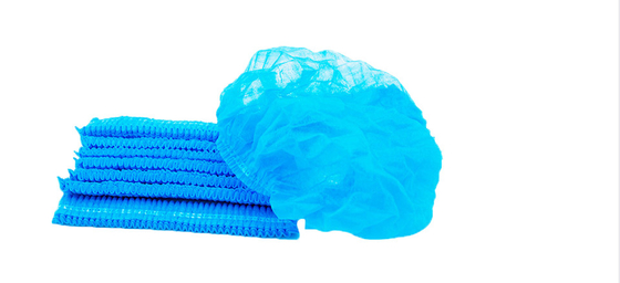 Non Woven Disposable Clip Cap Double Elastic For Nursing Hospital Catering