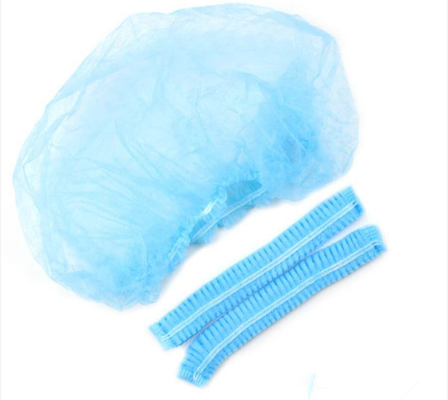 OEM Disposable Non Woven Cap With Single Elastic 18&quot; 21&quot; 24&quot; Size