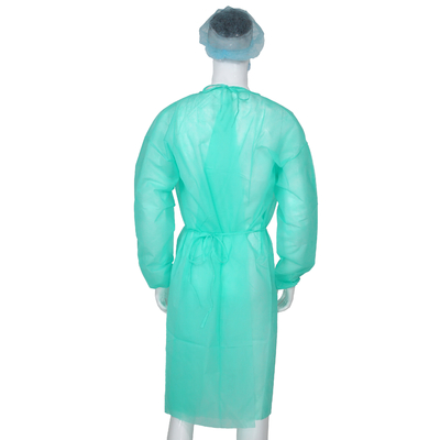 Non Woven Disposable Isolation Gowns Lint Free Breathable For Hospital