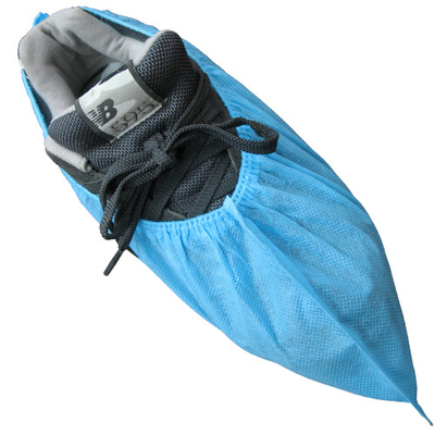 Non Woven Blue Shoe Covers Disposable Anti Skid Soft Eco Friendly
