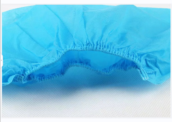 Non Woven Blue Shoe Covers Disposable Anti Skid Soft Eco Friendly
