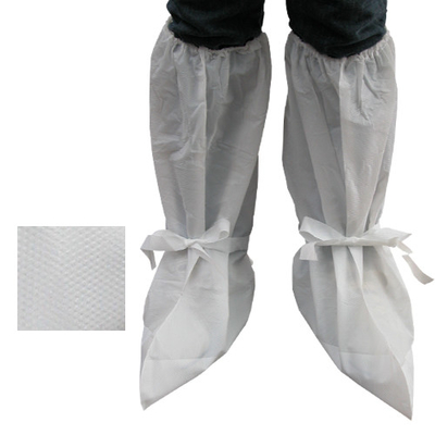 Non Woven Disposable Boot Shoe Covers Non Skid Dustproof Waterproof