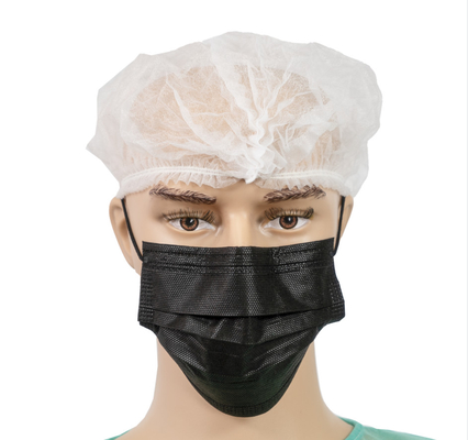 12 Gsm Disposable Medical Bouffant Caps With Double Elastic Band 21&quot; 24&quot; Size