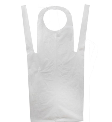 Transparent PE Disposable Plastic Apron Waterproof For Cleaning