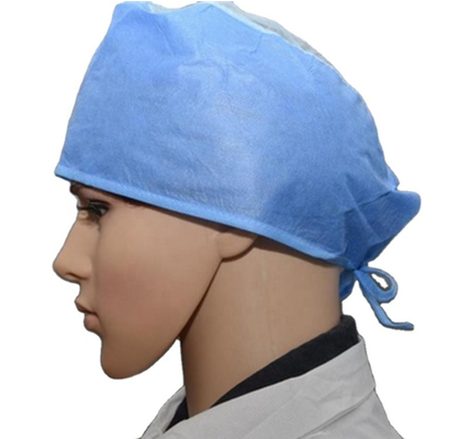 Spunbond Disposable Non Woven Cap For Surgical Nurse 20g 25g 30g