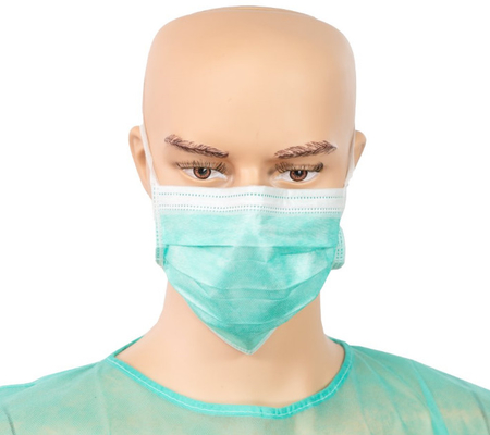 Surgical Disposable Protective Face Mask 3 Ply With Ties ISO14385 Certified