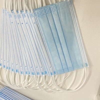 TYPE IIR Disposable Face Mask Surgical Face Masks Blue Level III