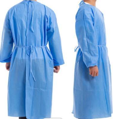 SMS Protective Gowns Disposable , Isolation Gown Non Woven For Food Processing