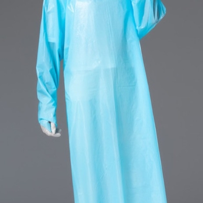 16-45gsm Disposable Isolation Gowns Ties Sms Isolation Gown