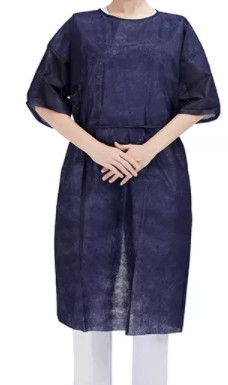 Medical Protective Disposable Scrub Suits 40gsm Weight With Short Sleeves