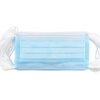Medical Adult  Disposable Protective Face Mask 3 Ply Breathable With Ear Loops