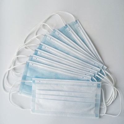 3 Ply Surgical Disposable Protective Face Mask Anti Droplets With Earloop
