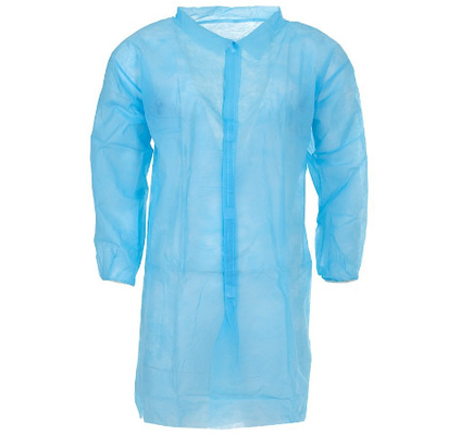 2XL Waterproof Disposable Laboratory Gown With Velcro Closure
