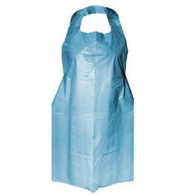 Lightweight Blue Disposable Plastic Apron Anti Barrier 0.04MM Thickness