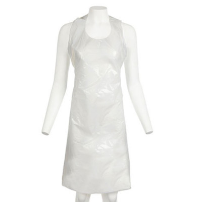 Embossed Surface PE Apron White Disposable Anti Barrier For Medical