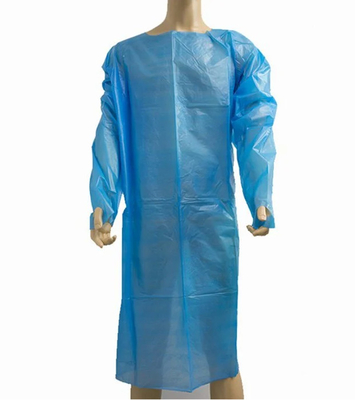 102x194cm Disposable CPE Gown Waterproof Dustproof With Thumb Loop