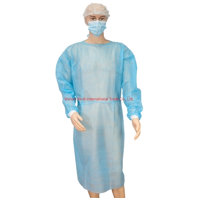 Medium Thickness SMS Disposable Gowns Disposable Gown For Hospital  FDA